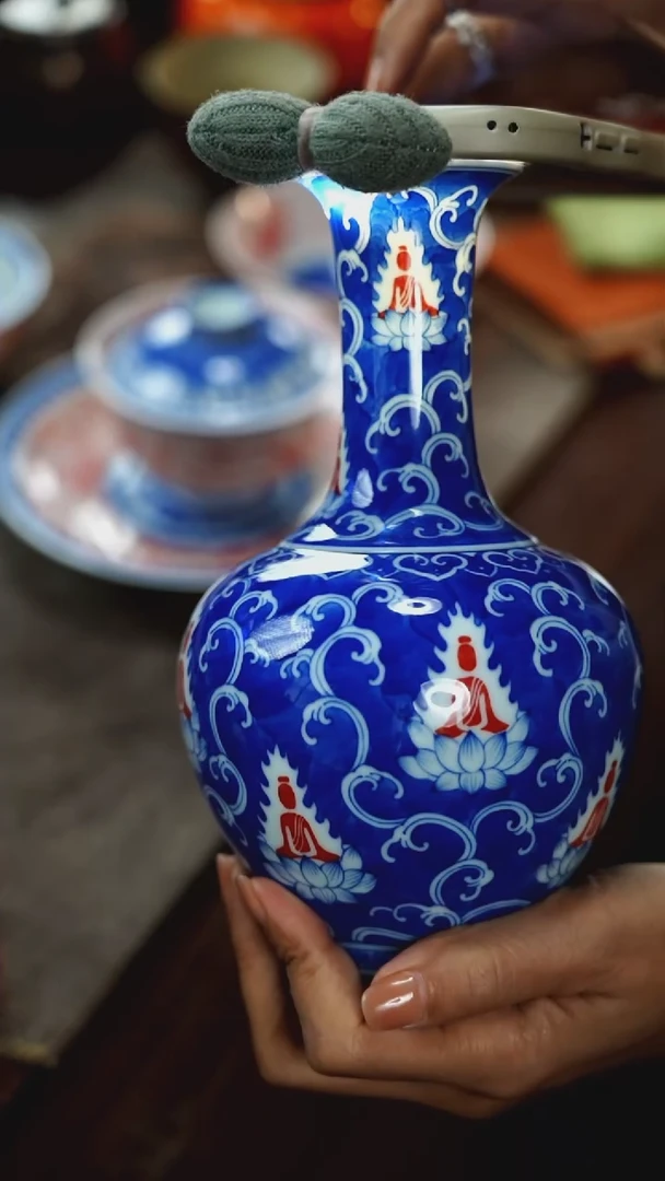 【闪购商品】詺兮清窑一花一世界赏瓶