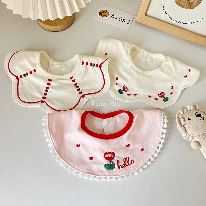 韩版婴儿围嘴男女宝宝口水巾纯棉防水可爱围兜防吐奶新生儿围嘴