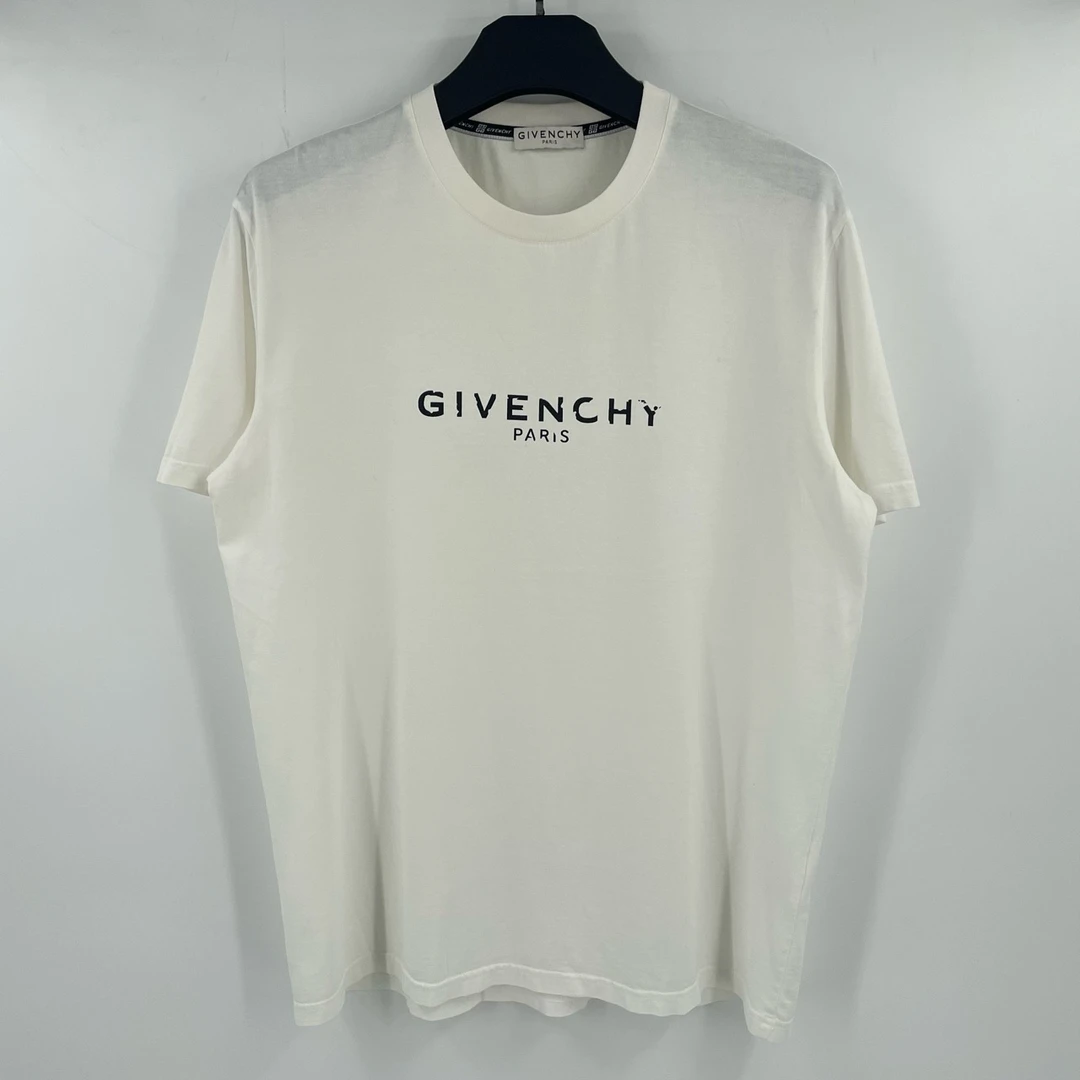Givenchy 4白色破坏logo短袖 95新