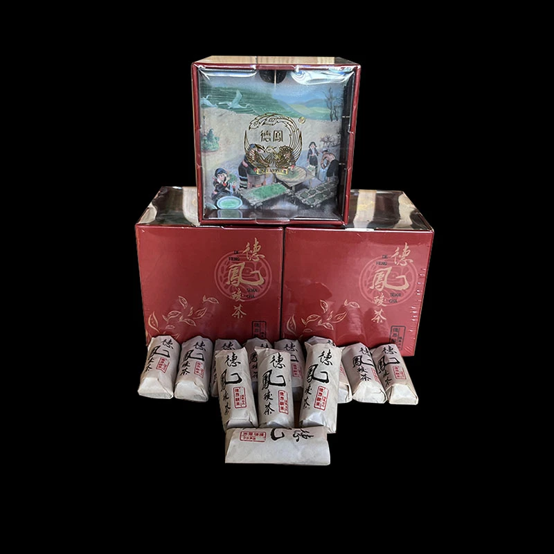 2021年德凤  酸茶-红/黑盒装  （2017原料） 普洱茶生茶 190g/盒