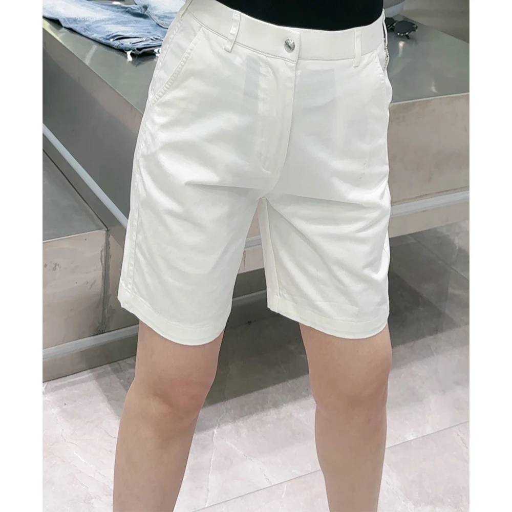 【华尔街名品】高端欧货夏季男士短裤钯金电镀白短裤轻酵三次洗水