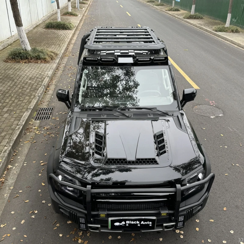 捷途旅行者山海T2新款高端车顶行李架侧爬梯平台