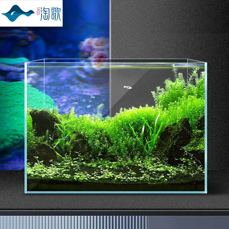 淘歌（TG） 鱼缸超白玻璃水族箱桌面鱼缸居家水草缸金鱼缸乌龟缸