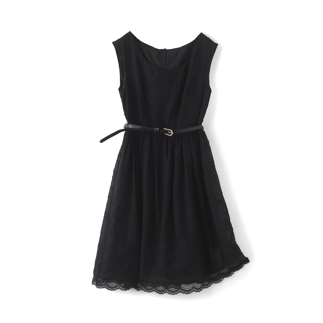 24788【Q系列】无袖收腰连衣裙两件套2201111