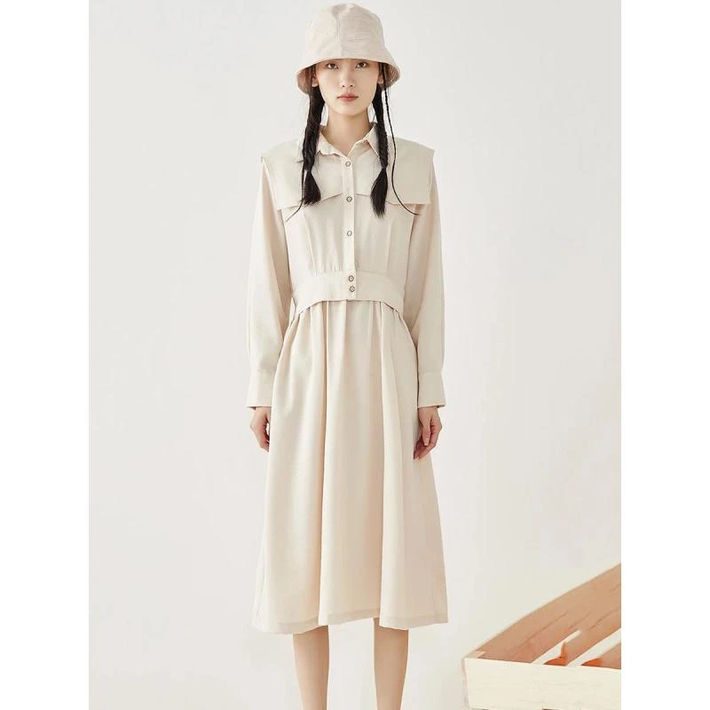 9893【琎系列】文艺收腰显瘦连衣裙L1313164