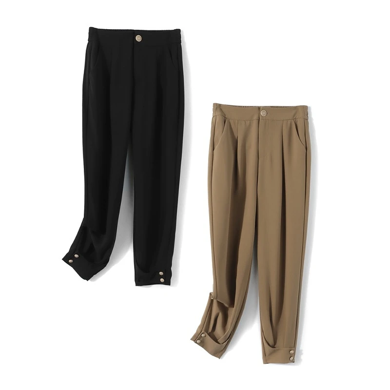 27502【韩系列】百搭高腰长裤233K1623