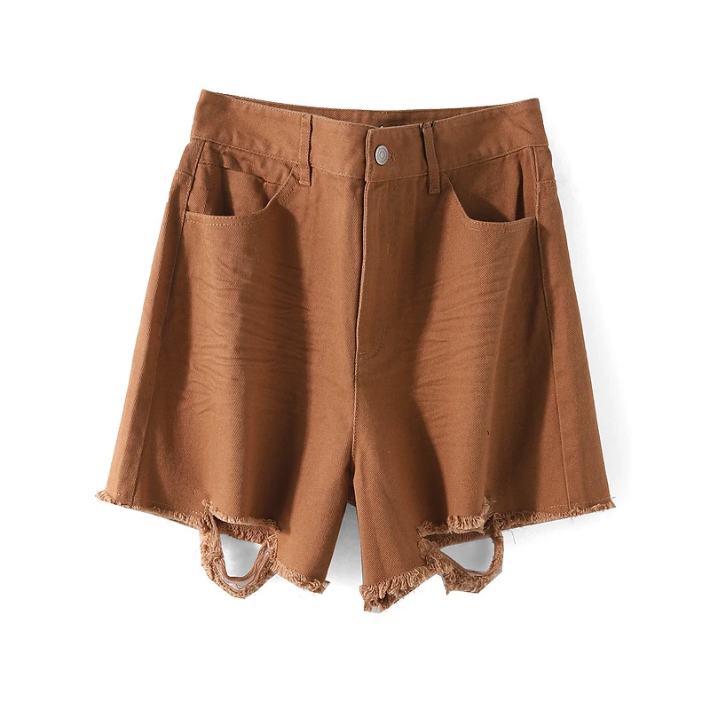 18127【祖系列】毛边破洞显瘦牛仔裤MZBX39577