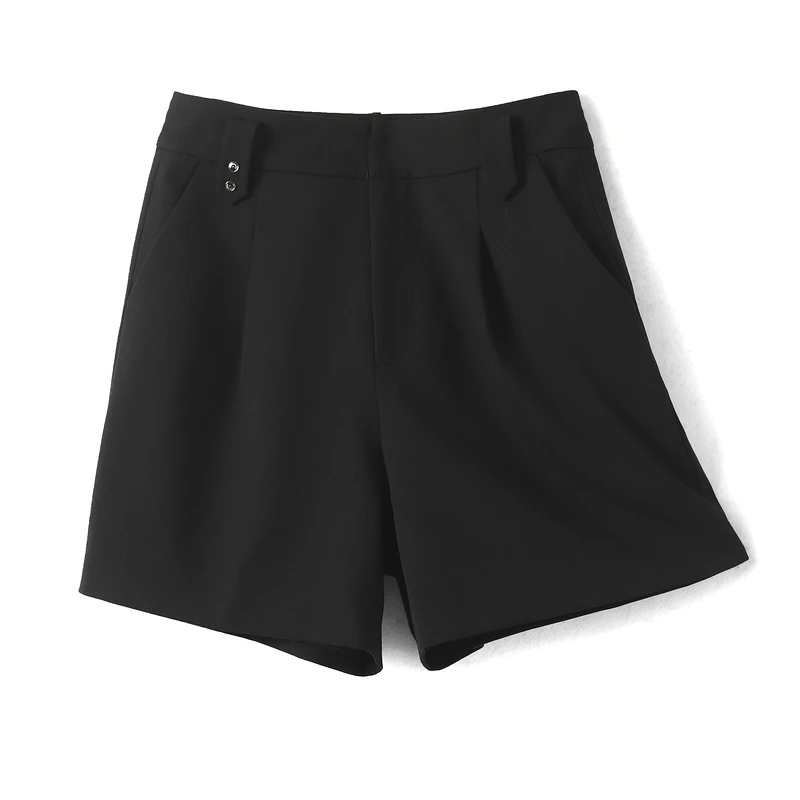 26525【依系列】高腰显瘦宽松短裤1I151113D