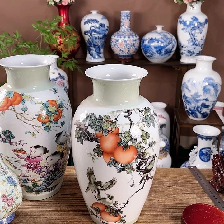 瓷片景德镇陶瓷赏瓶