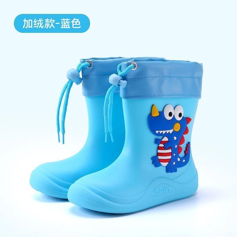 儿童可爱雨鞋防水防滑小童雨靴幼儿胶鞋宝宝水鞋2-7岁卡通套鞋