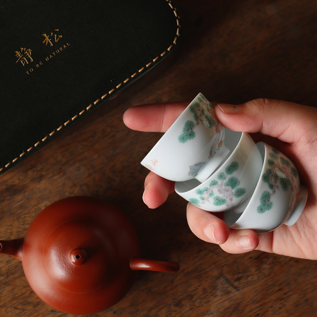 静松·粉彩松石茶事组（限）