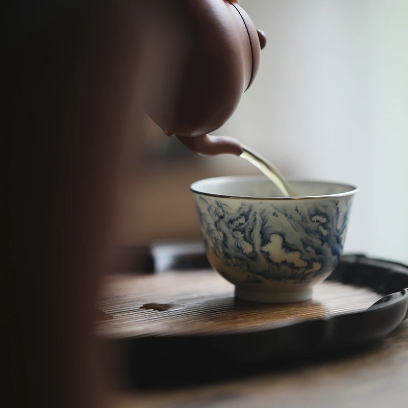 萧萧·青花石竹-吾杯（限）