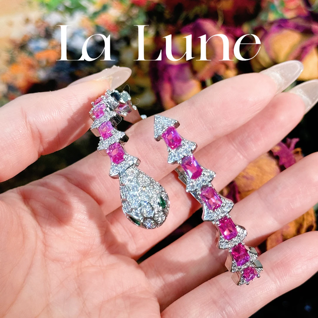 黄铜手镯 红色灵蛇气质镶嵌手镯戒指