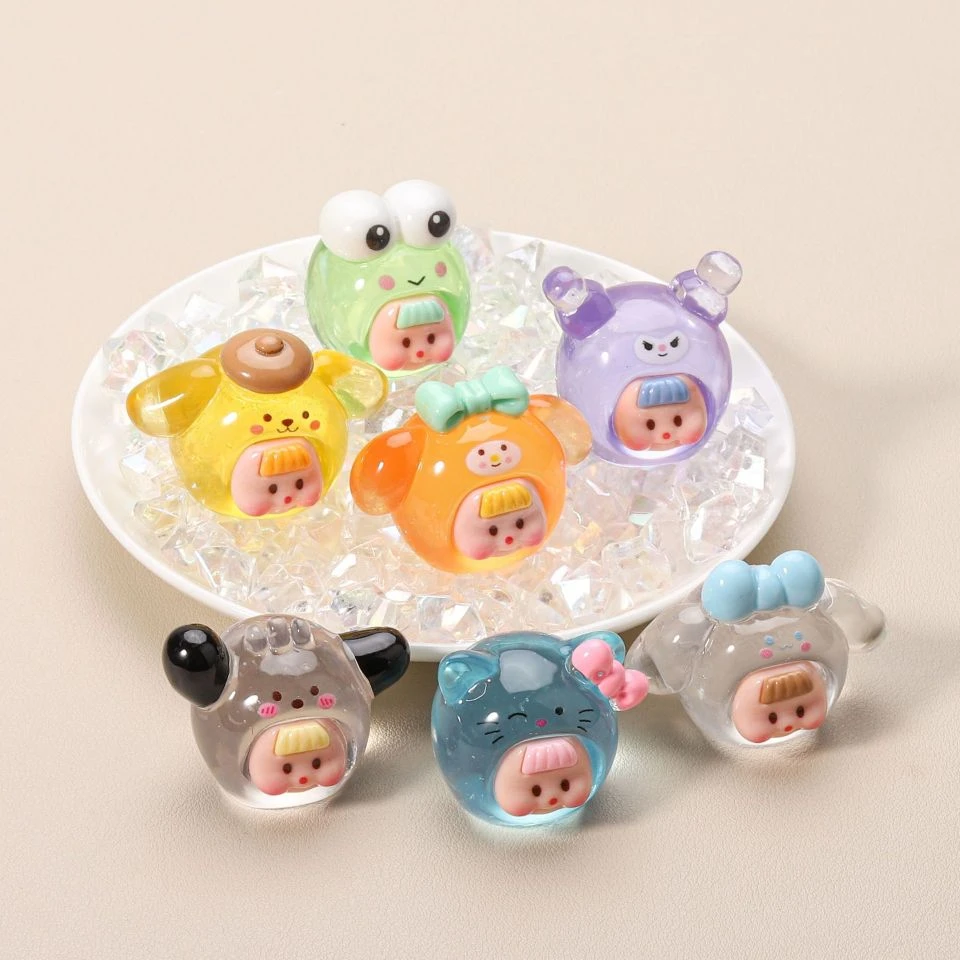 【九宫格】高透三丽鸥DIY摆件饰品配件