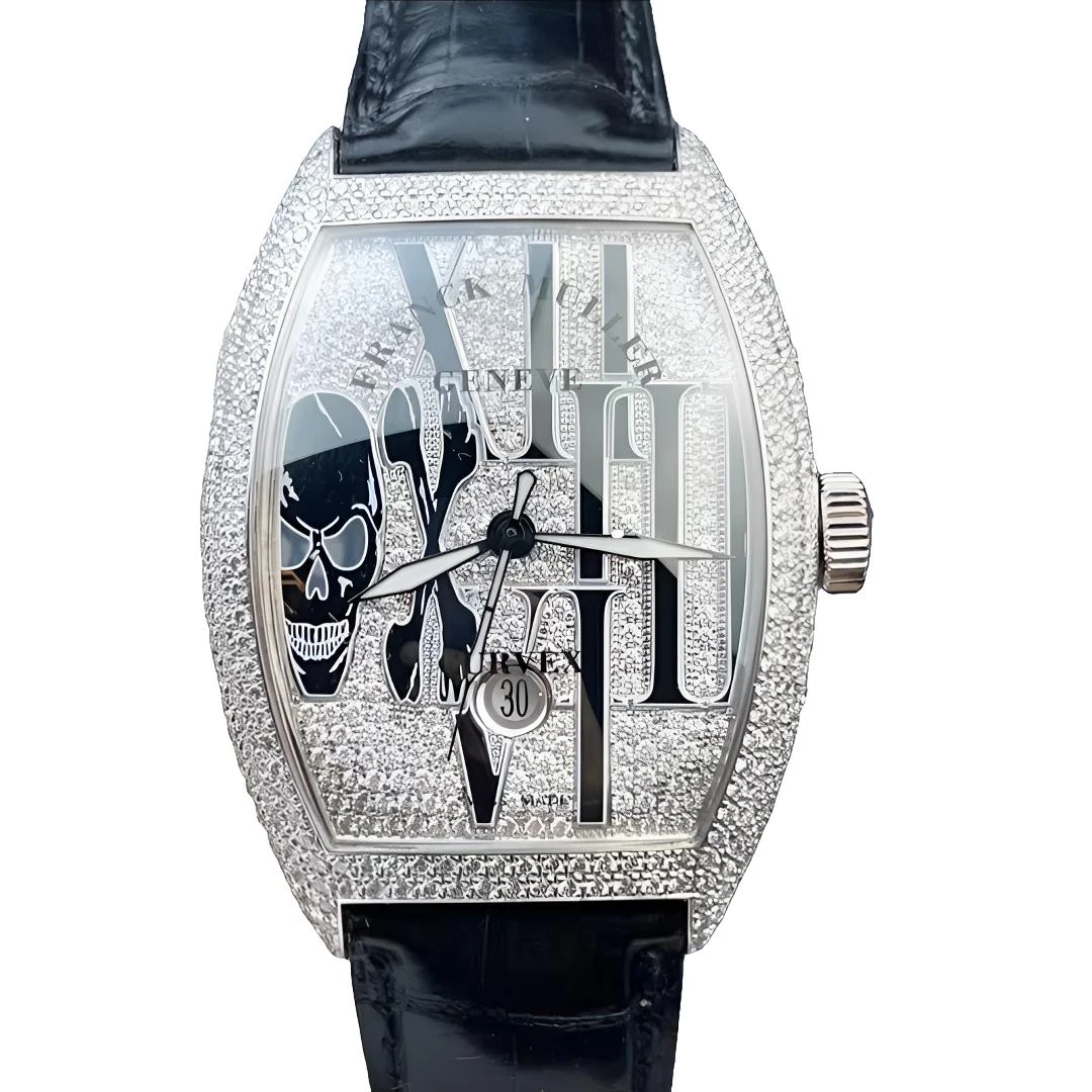95新 Franck Muller/法兰克穆勒  机械原钻限量 18K 40*50mm-0729