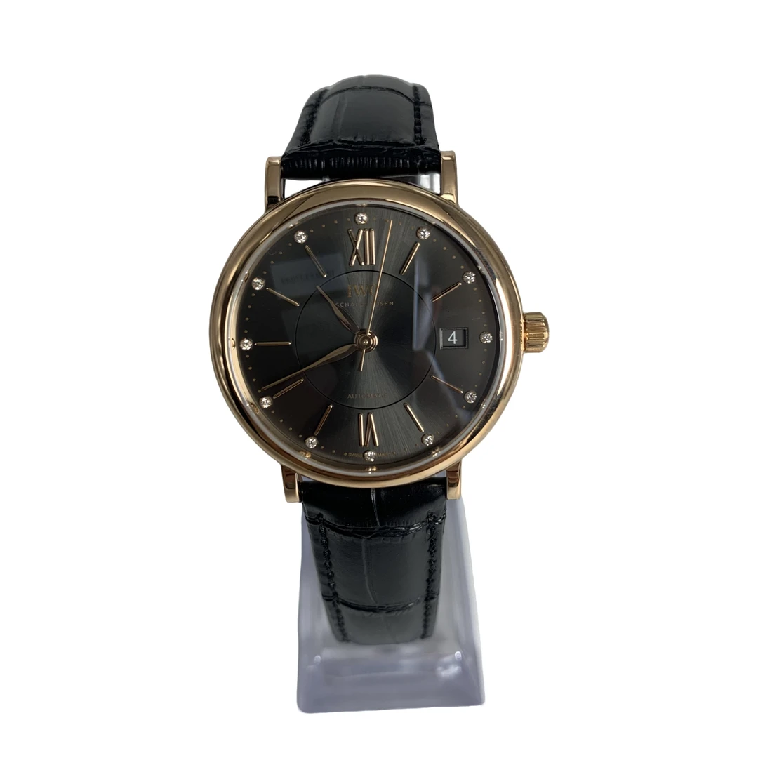 95新 IWC/万国 波涛菲诺系列 原钻 18k金 37MM