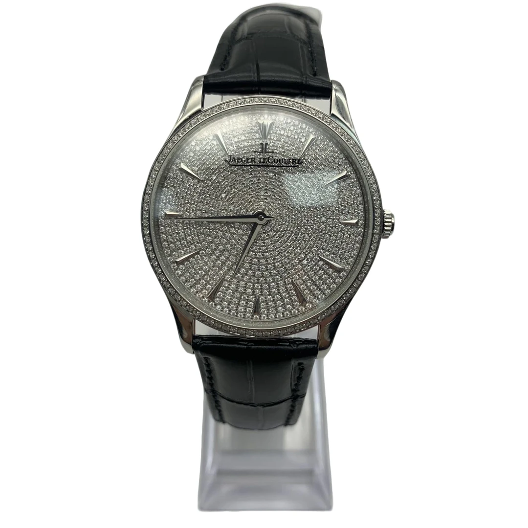 95新 Jaeger-LeCoultre/积家 大师系列机械后镶钻升级钻盘 41mm