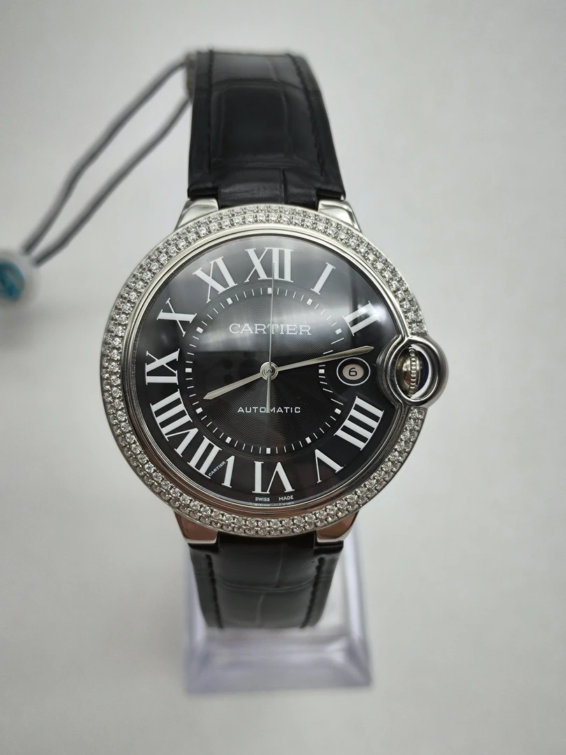 95新 Cartier/卡地亚 蓝气球系列 机械 后钻 升级针盘 42MM 0755