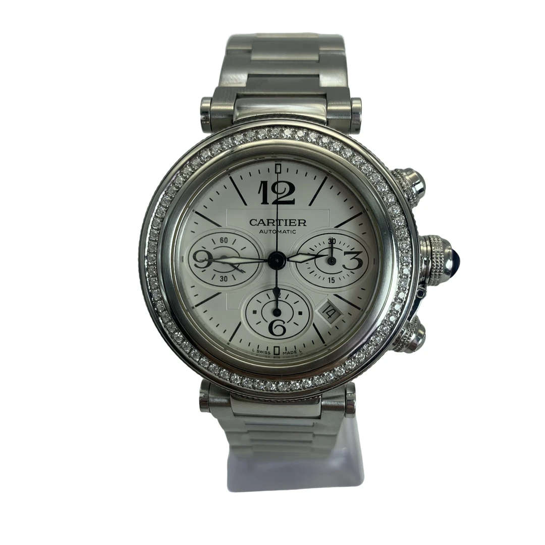 95新 Cartier/卡地亚 卡地亚帕莎系列 机械 后钻 42MM 0801