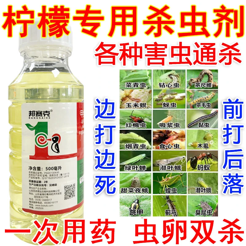 爱丰收柠檬专用杀虫剂甲维盐氯氰柠檬虫害红蜘蛛绣蜘蛛蚧壳虫蚜虫