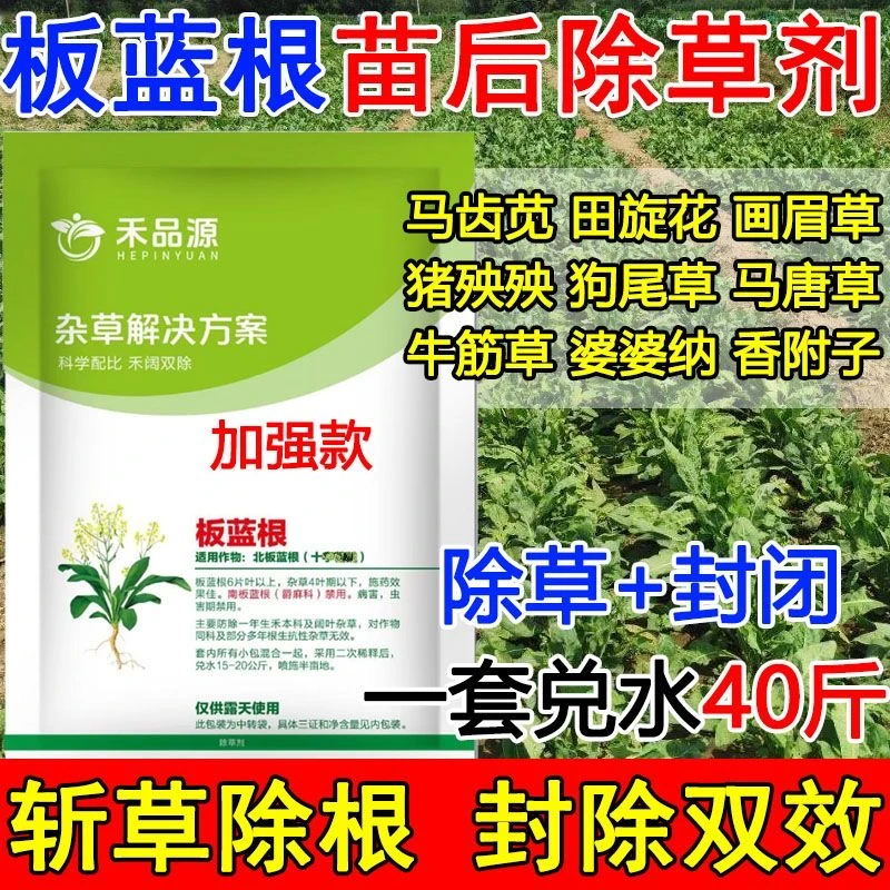 爱丰收北板蓝根苗后除草剂板蓝根除草剂专用除草剂杂草禾阔