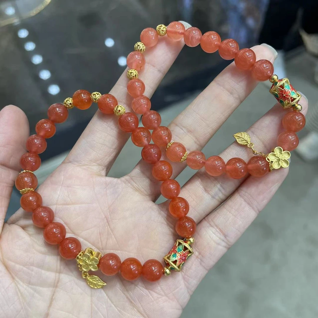 【曹大掌柜精选】24 G3521-南红单圈手串 7mm-多样性发其一