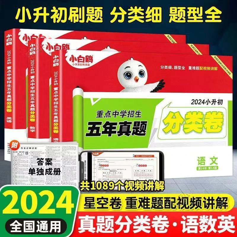 万唯2024正版星空分类卷小升初真题试卷星空卷小升初语文数学英语