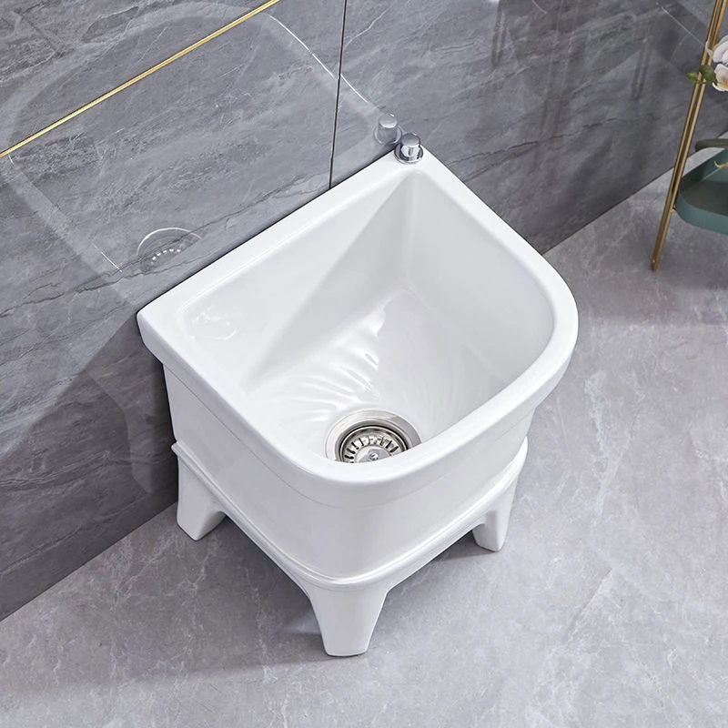 洗拖布池落地式高脚陶瓷墩布池洗拖把池家用阳台卫生间一体式小号