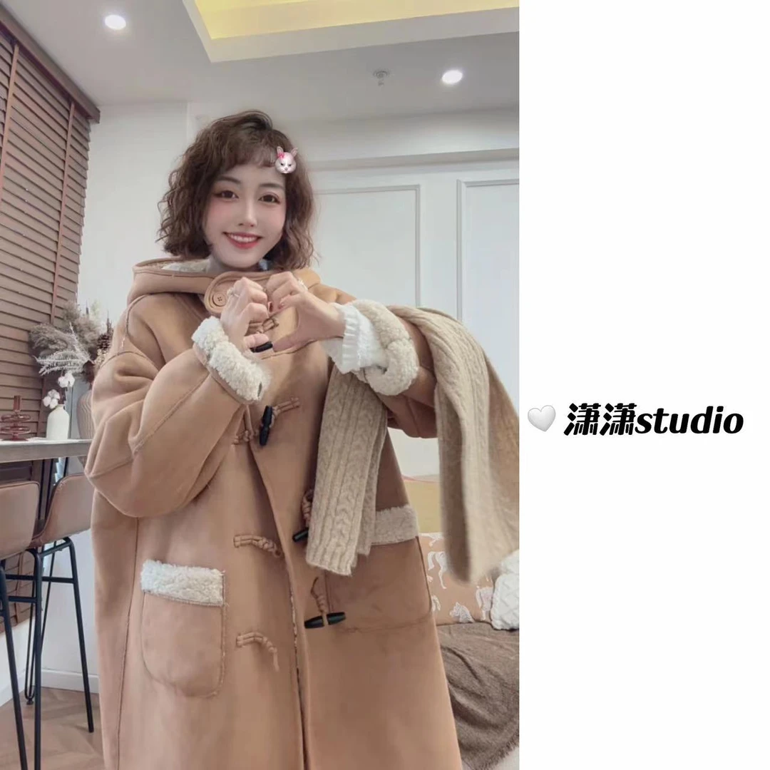 【继承者们】潇潇定制加厚毛毛面料中长款过冬必备毛毛外套XS2278