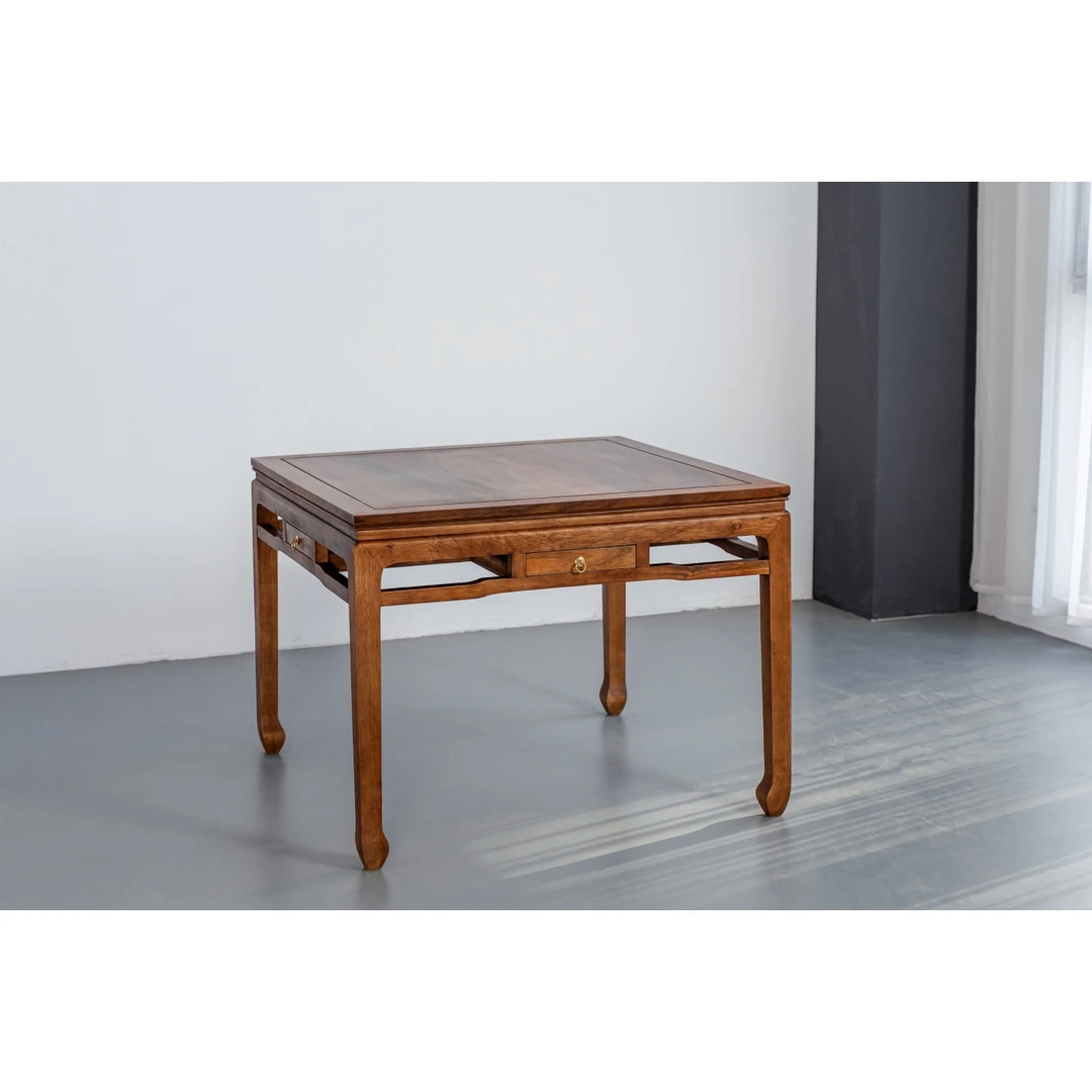 八仙桌带抽实木方桌子新中式功夫桌喝茶桌餐桌画桌网红款书法桌