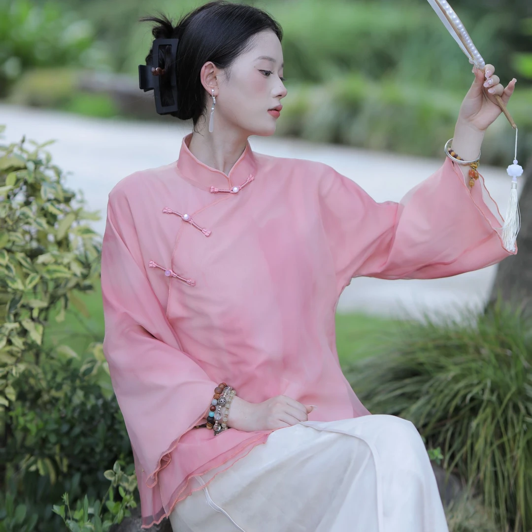 新中式禅意风女装短上衣气质百搭时尚中国风民国风文艺