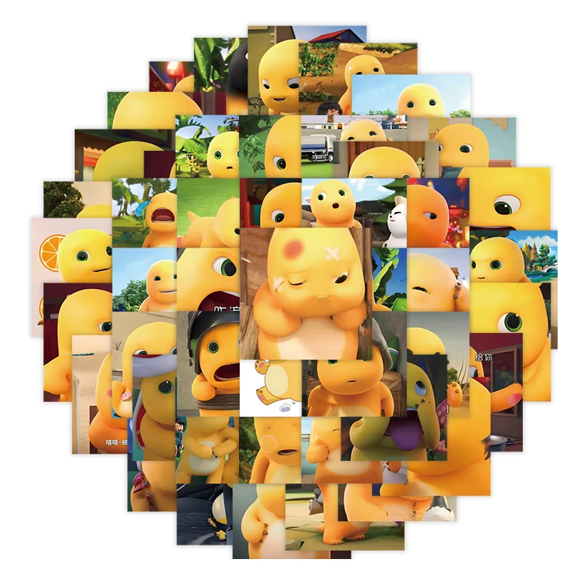 60张卡通可爱奶龙ins表情贴纸搞笑创意手机diy手账笔记本装饰贴纸