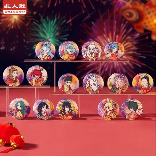 【秋子】非人哉 烟花岁月系列 徽章/透卡/伪拍立得