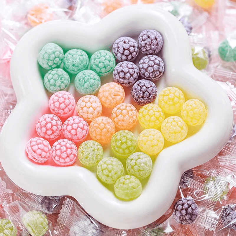 【花瓣水果糖】高颜值花瓣水果硬糖儿童零食什锦混合糖果结婚喜糖
