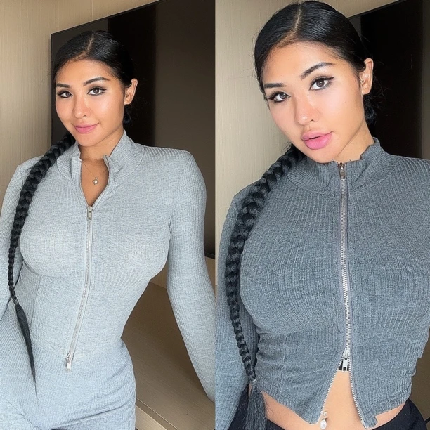 lamermaidus美人鱼针织拉链外套休闲性感修身健身瑜伽上衣女运动