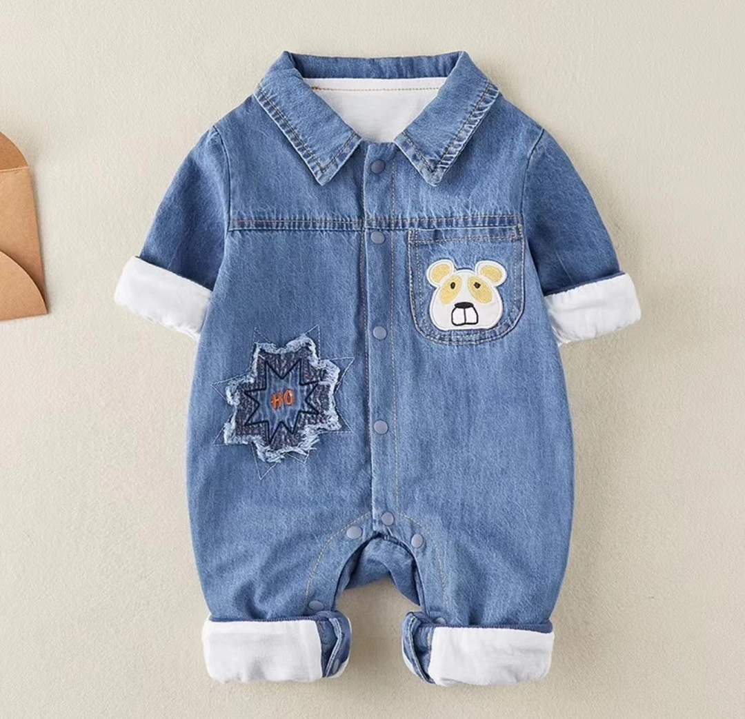 【小豆点优选】新生儿秋季新款宝宝儿童满月哈衣爬服连身衣