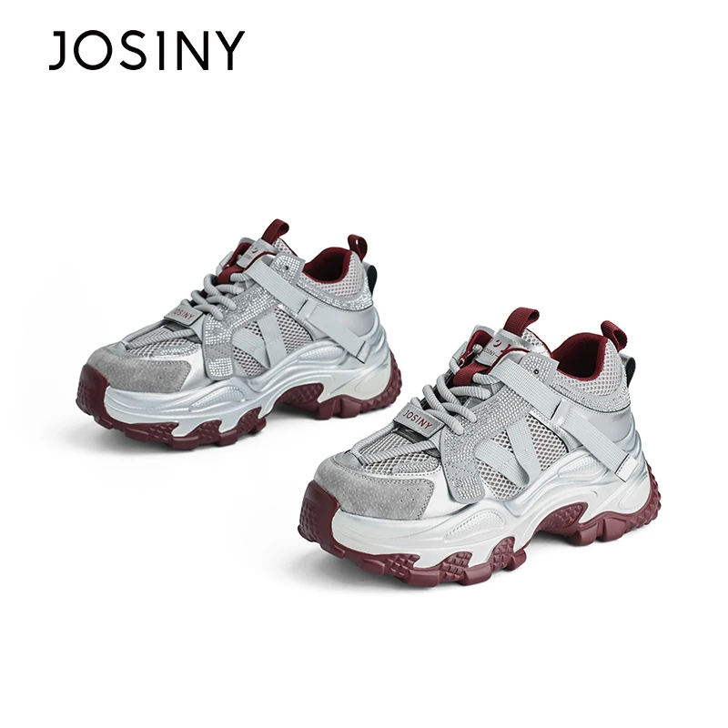 【知秋】卓诗尼网面透气美式厚底潮流增高运动鞋女款鞋子高颜值