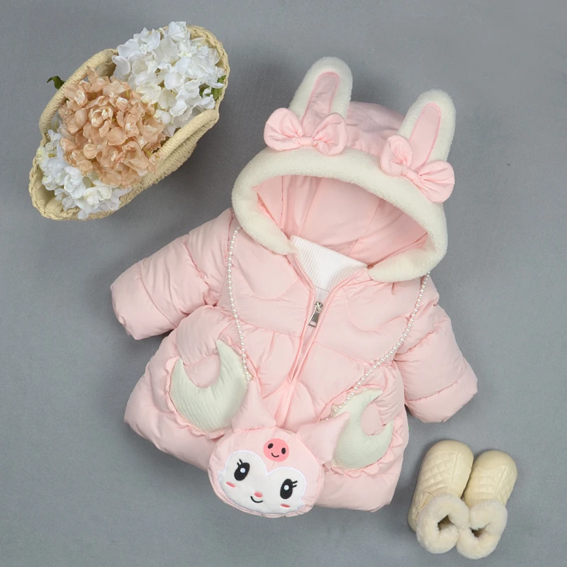 女宝宝棉衣冬装洋气可爱儿童加绒外套2三4到1岁5女童加厚棉衣棉服