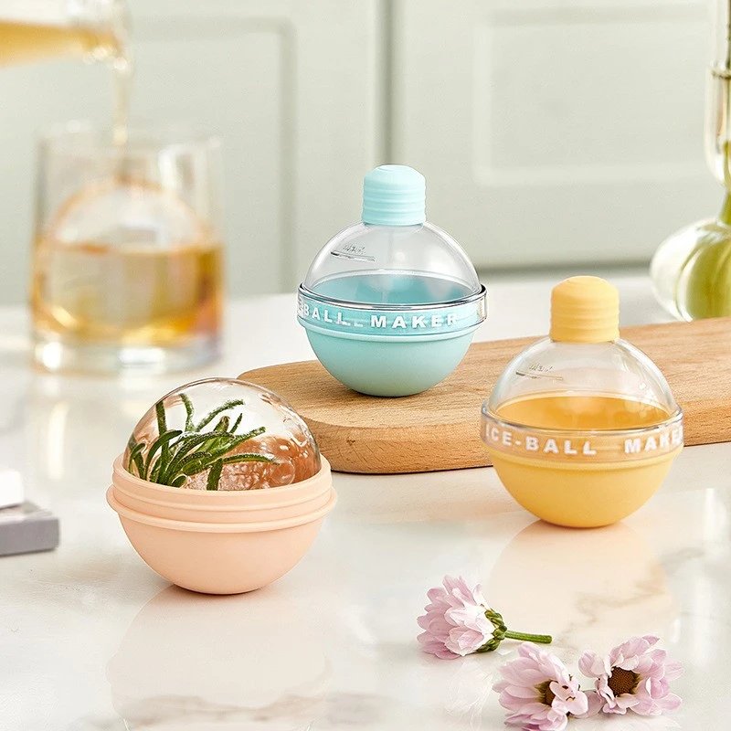【橙意满满】创意小灯泡冰球模具简易冰球模具冰格制冰带盖制冰
