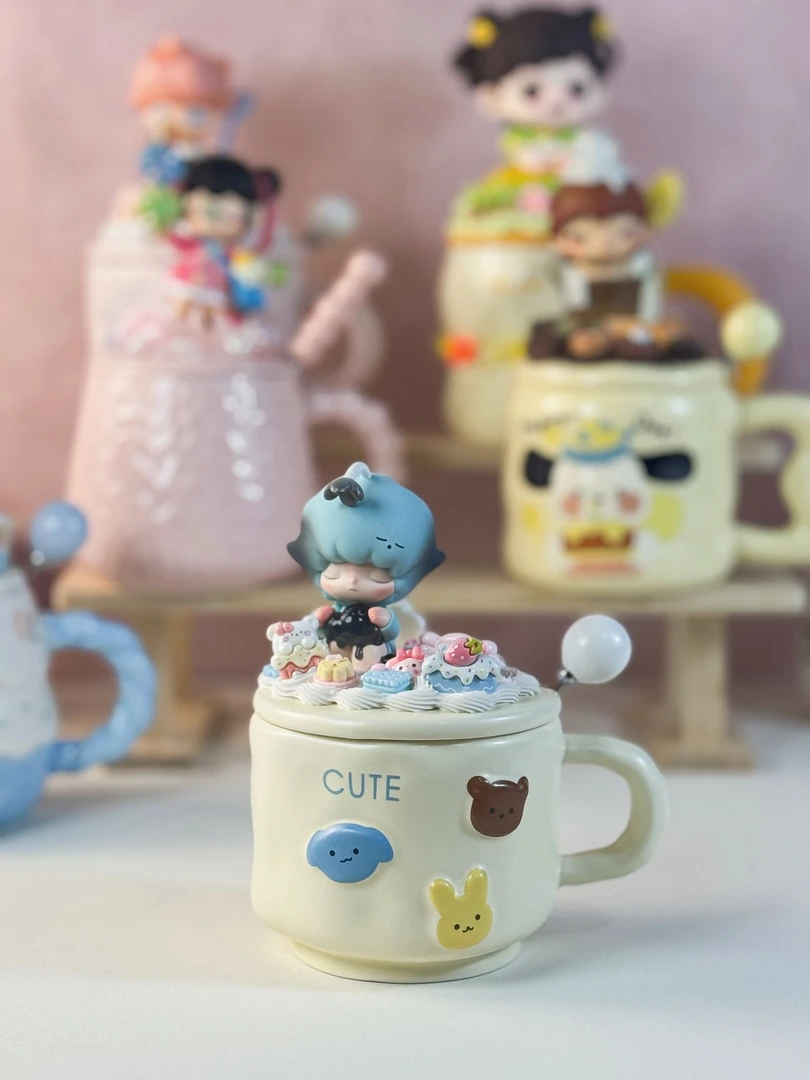 【亿丢丢潮玩】DIY手工奶油胶陶瓷马克杯