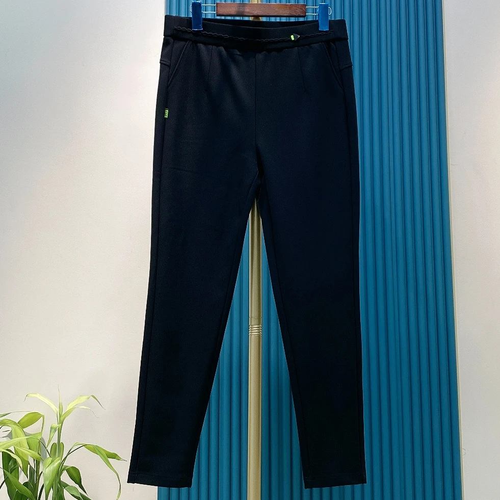 薄绒铅笔裤 24冬大码女装弹力修身薄绒铅笔裤 77861