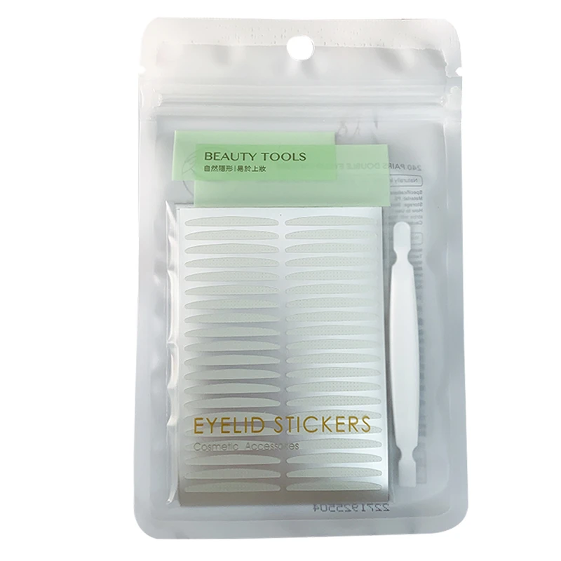 MINISO/名创优品240回月牙橄榄形珠光双眼皮贴女士闪无痕持久正品