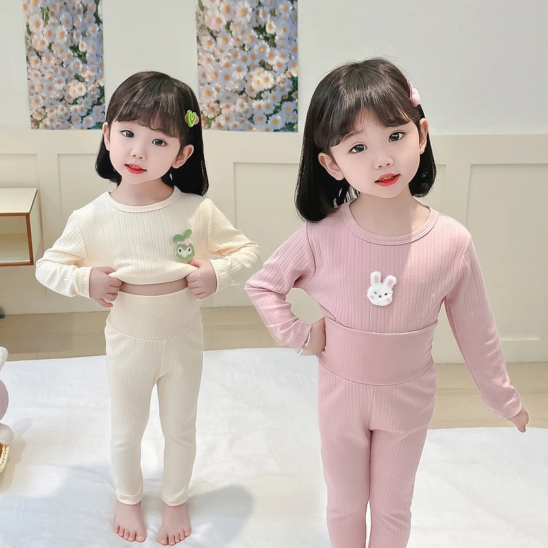 儿童新款公主风保暖休闲风居家家居服套装家居服打底女童女宝长袖