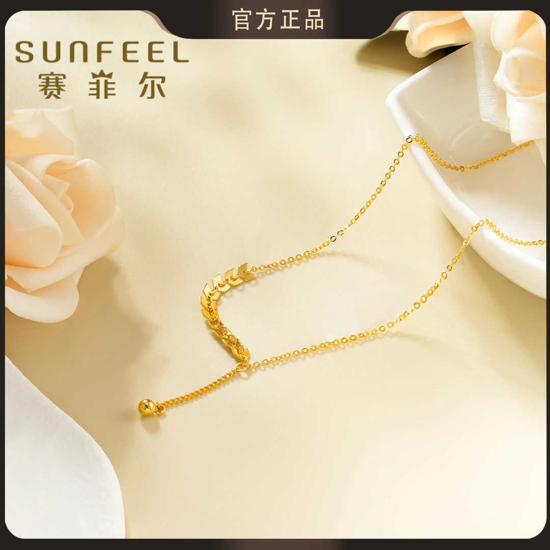 【赛菲尔5G精品】足金999麦穗黄金套链2.95g起5GTS0240004