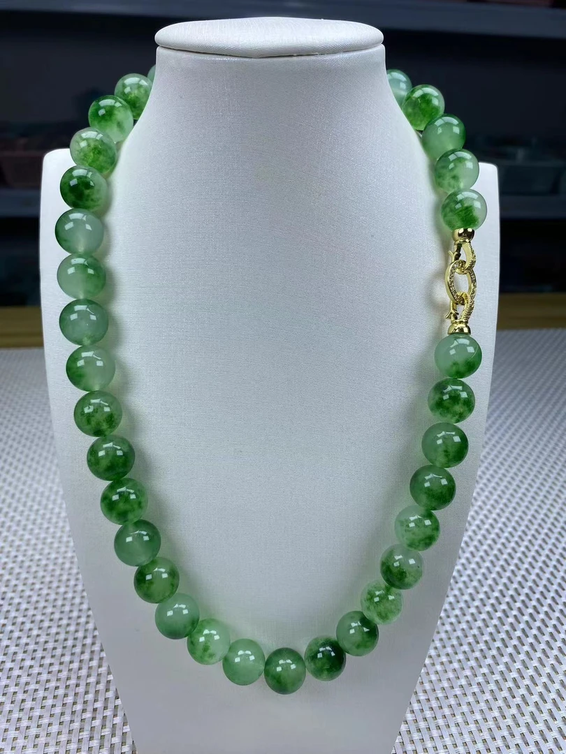 F44绿飘花12mm项链经典精品时尚气质百搭情侣多样性发一