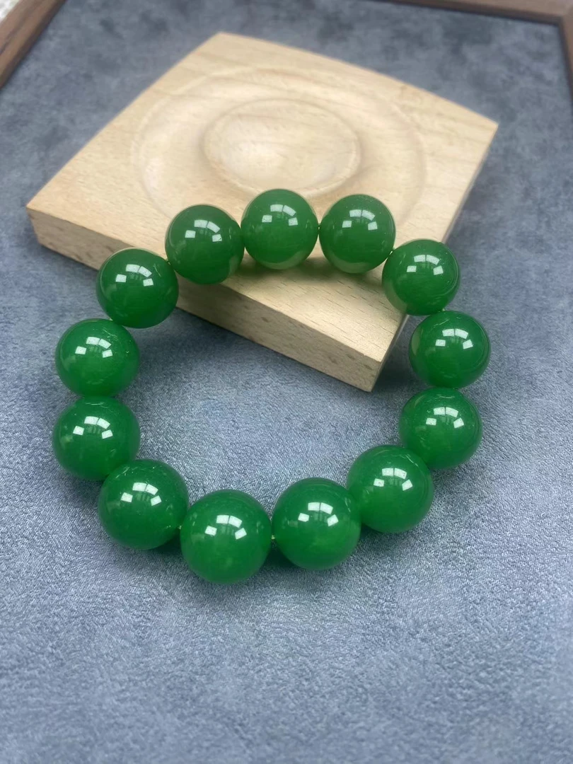 F207阳绿18mm手串经典精品时尚气质百搭情侣多样性发一