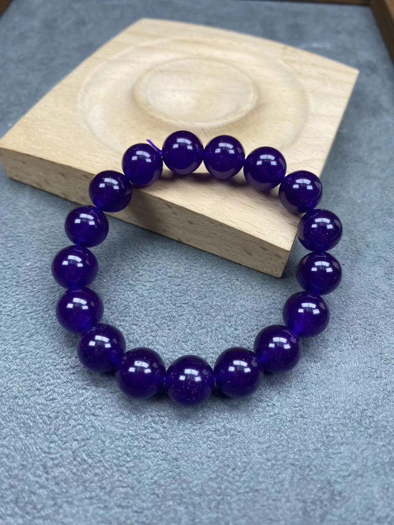 F28蓝水紫12mm手串经典精品时尚气质百搭情侣多样性发一