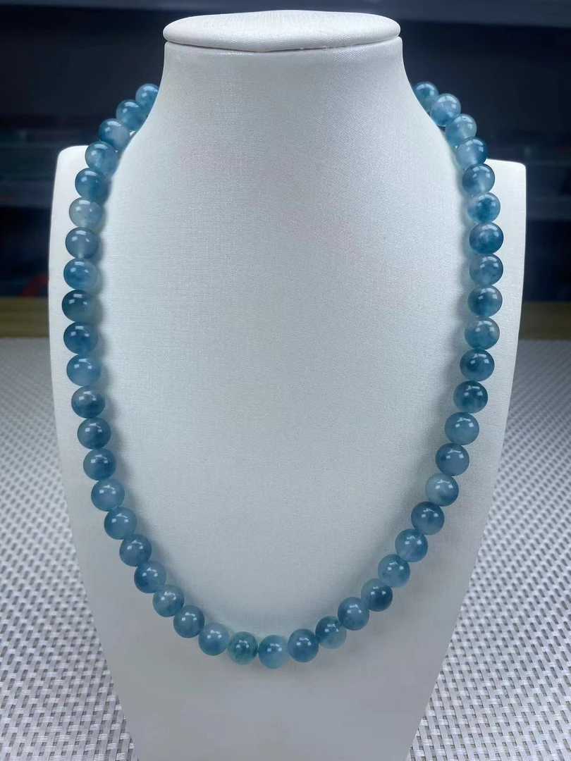 F212蓝飘花10mm项链经典精品时尚气质百搭情侣多样性发一