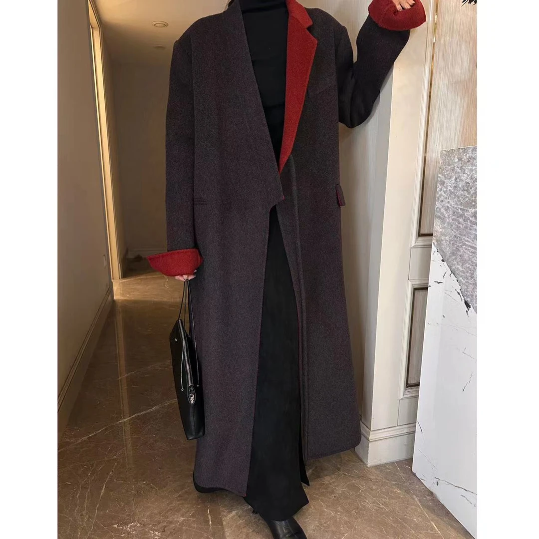 FIINAL《奢香夫人》高定简约系撞色翻领西服外套