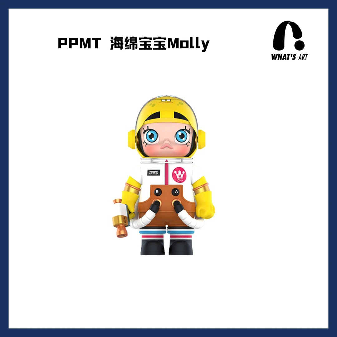 POPMART泡泡玛特400%MEGA珍藏系列MOLLY 海绵宝宝 联名 潮玩摆件